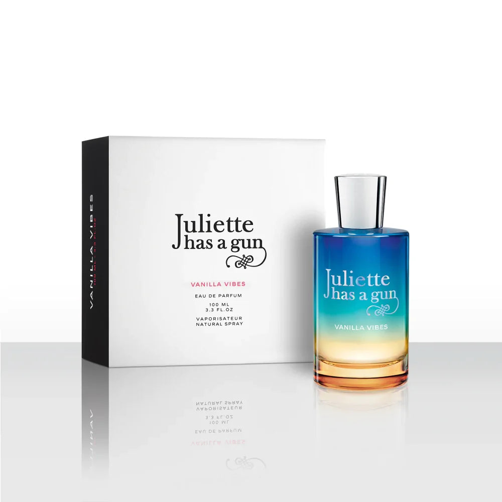Juliette Has A Gun Vanilla Vibes 100ml fragrance image; salty fresh vanilla scent with Natural vanilla absolute and Musk; for women; suited to summer.