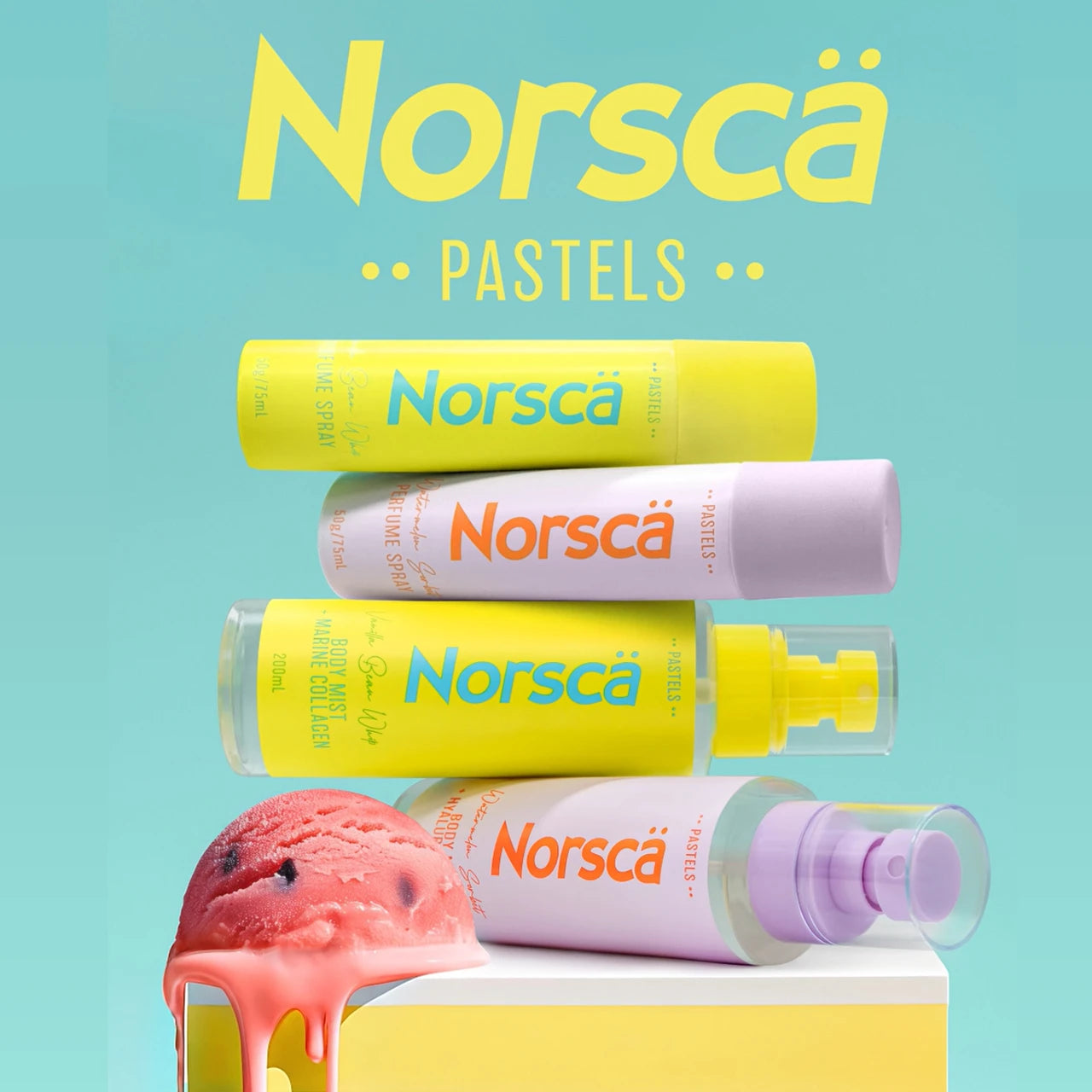 Norsca Women's Sorbolene Body Spray 50g product image — soft floral fragrance; for women; suitable for all seasons