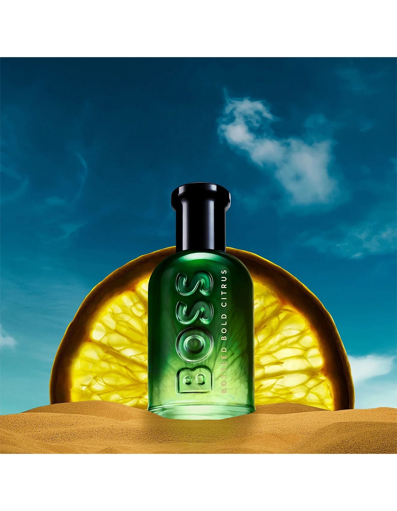 Hugo Boss Bottled Bold Citrus Eau de Parfum 100ml product image — citrus woody fragrance with lemon; for men; suitable for spring, summer