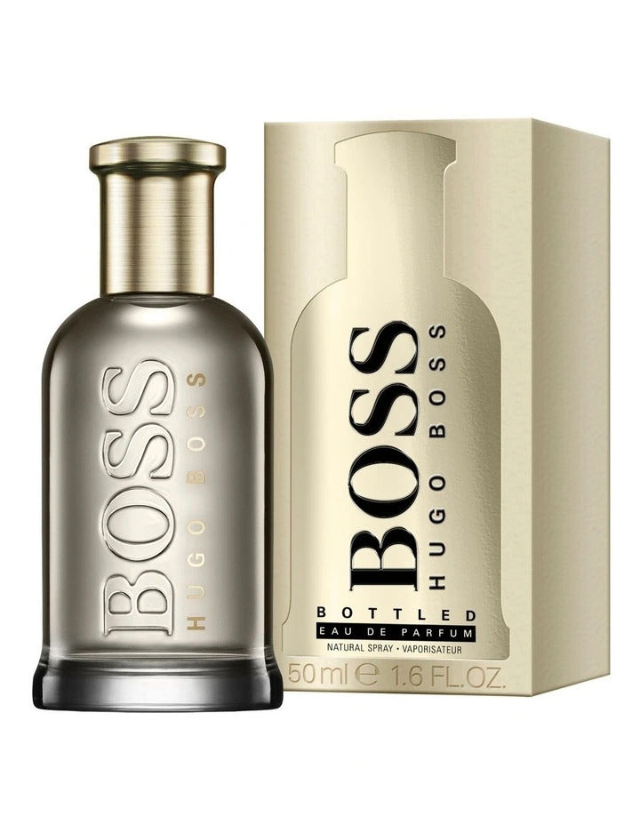 Hugo Boss Bottled Eau de Parfum 50ml product image — woody spicy aromatic fragrance with apple; for men; suitable for autumn, winter