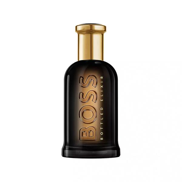 Hugo Boss BOSS Bottled Elixir Eau de Parfum 50ml fragrance image; woody spicy incense scent with Incense, Cardamom and Cedarwood; for men; suited to autumn and winter.