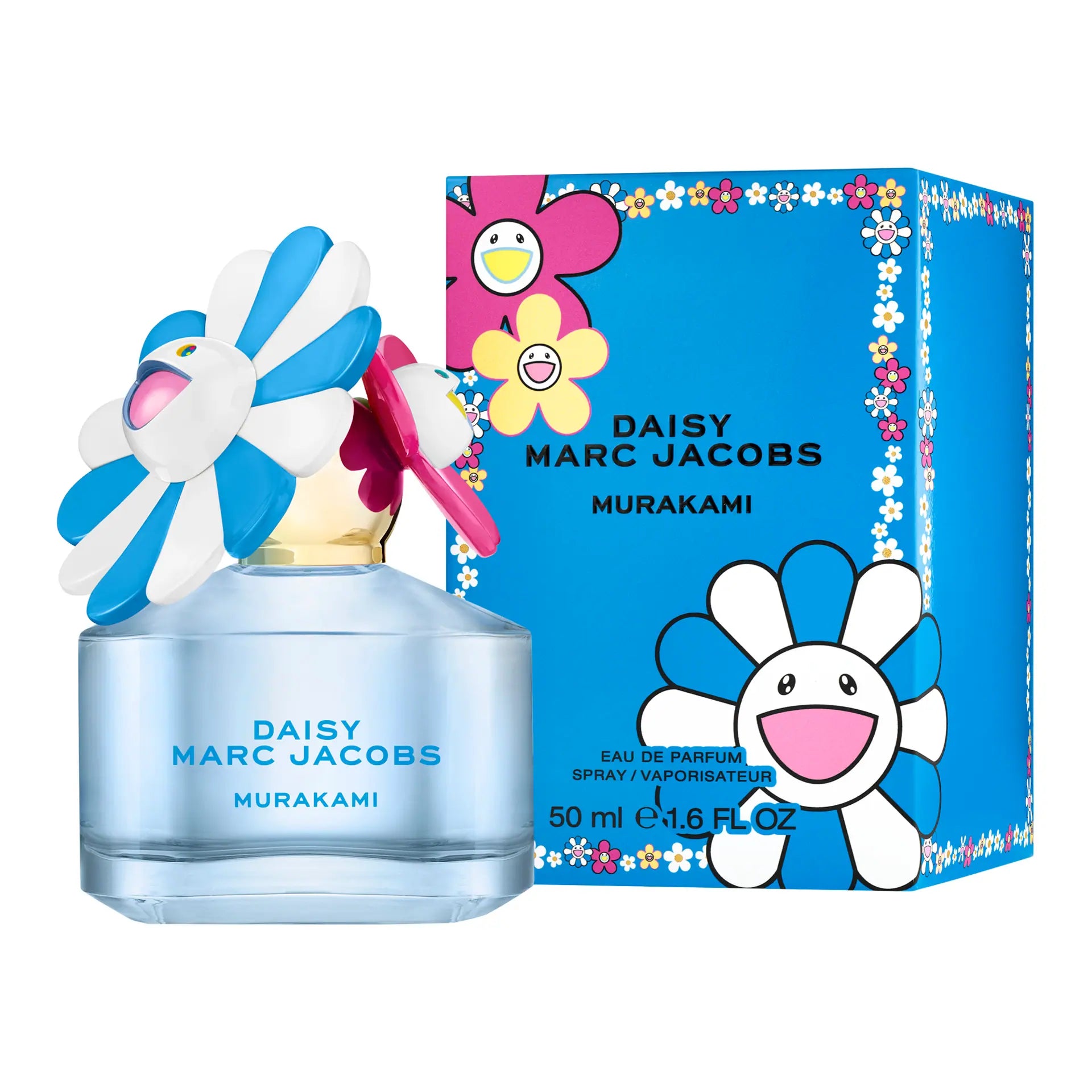 Marc Jacobs Daisy Murakami Blue Eau de Parfum 50ml product image — fruity floral fragrance with apple; for women; suitable for spring, summer