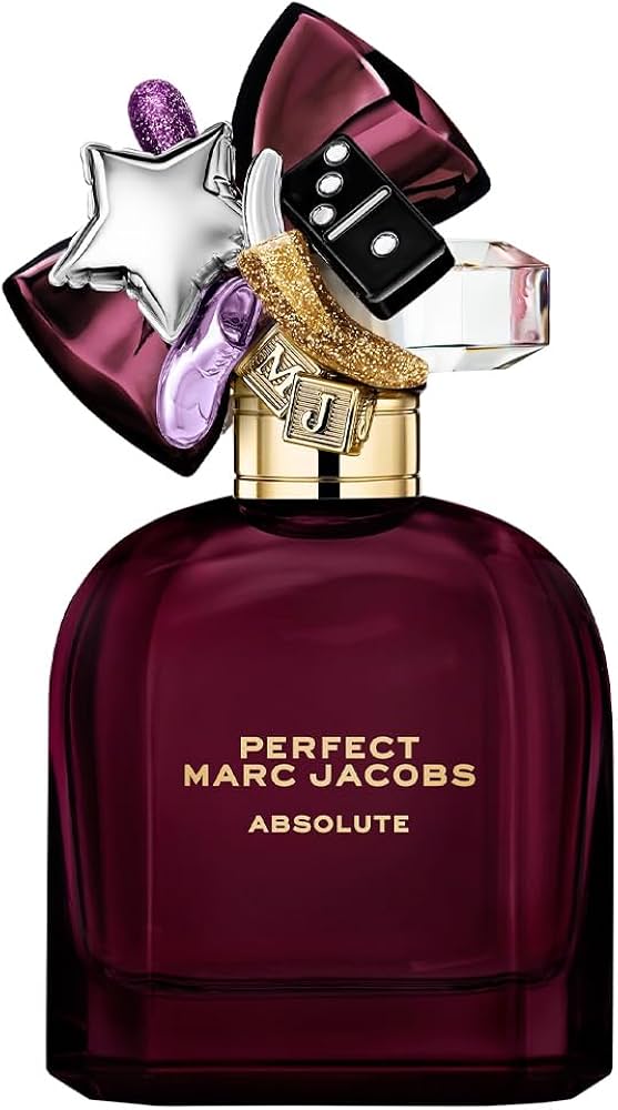 Marc jacobs Perfect Absolute Eau De Parfum 50ml fragrance image; sweet amber fruity scent with Jasmine and Amber; for women; suited to autumn and winter.