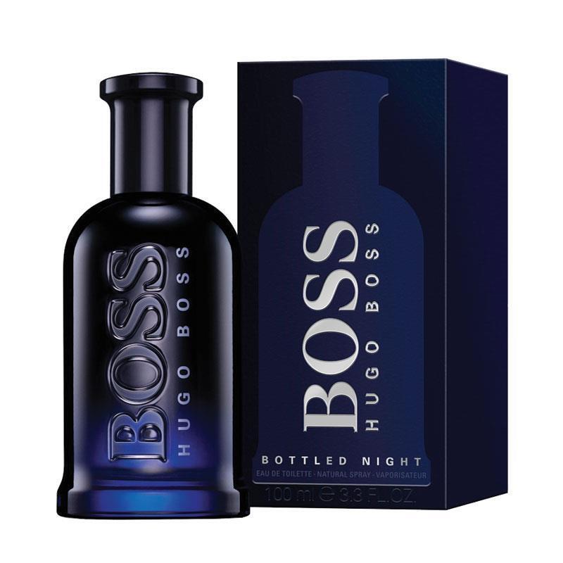 Hugo Boss Bottled Night Eau de Toilette 100ml product image — woody aromatic fragrance with lavender; for men; suitable for autumn, winter