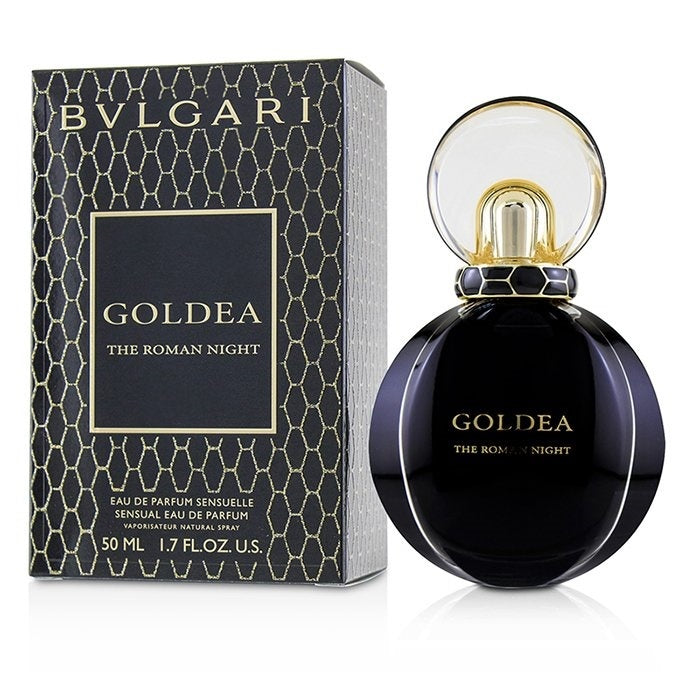 Bvlgari Goldea The Roman Night Eau de Parfum 50ml product image — floral woody musk fragrance with mulberry; for women; suitable for autumn, winter