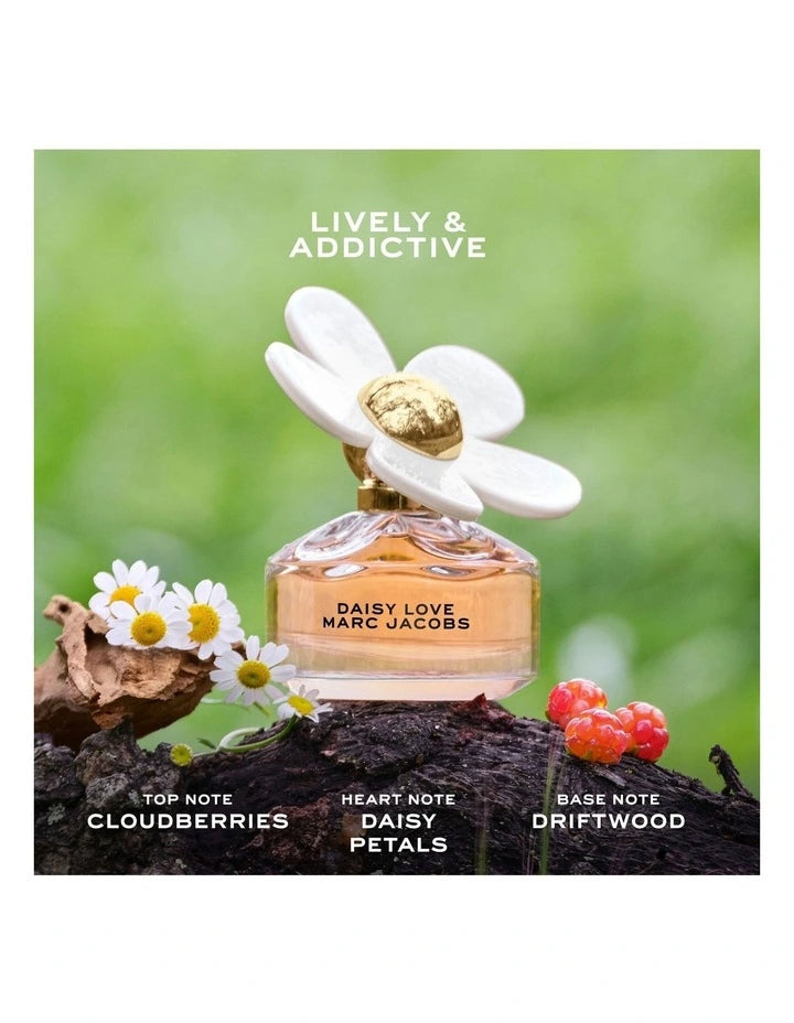 Marc Jacobs Daisy Love Eau De Toilette 50ml fragrance image; fruity floral musk scent with Daisy and Cashmere Musk; for women; suited to spring and summer.