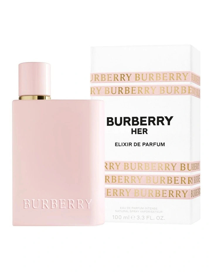 Burberry Her Elixir 100ml fragrance image; fruity gourmand amber scent with Jasmine and Vanilla; for women; suited to autumn and winter.