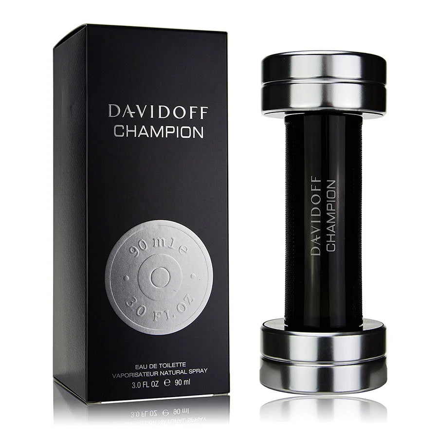 Davidoff Champion Eau de Toilette 90ml fragrance image; citrus woody aromatic scent with Bergamot, Lemon and Oakmoss; for men; suited to spring and summer.