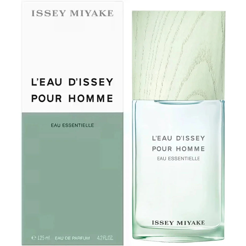 Issey Miyake L'Eau D'Issey Pour Homme Eau Essentielle 125ml fragrance image; fresh woody spicy scent with Ginger, Mandarin and Guaiac wood; for men; suited to spring and summer.