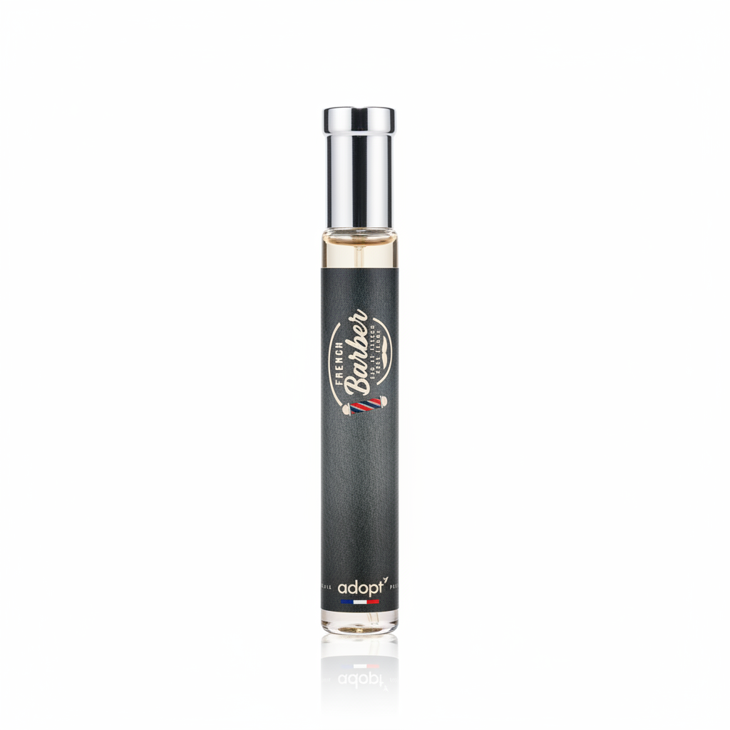 Adopt Parfums French Barber EDP Pen Spray 15ml – Fresh perfume; crisp, bright, airy and clean.
