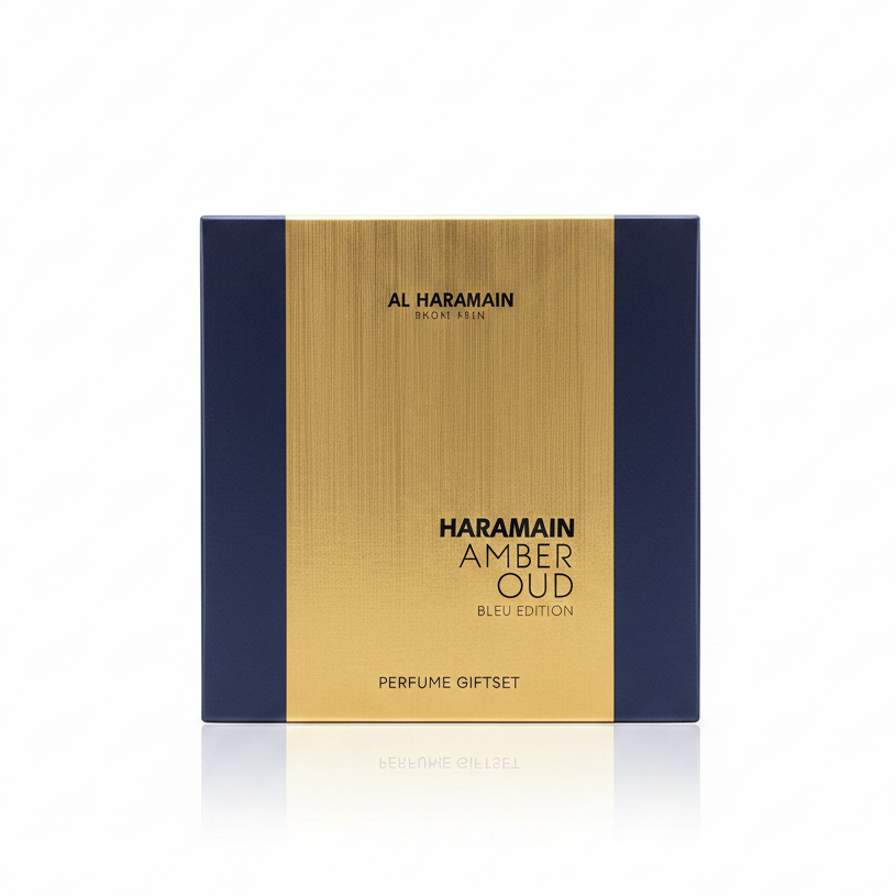 Al Haramain Amber Oud Bleu Edition Perfume Gift Set 3pc – Fresh perfume; crisp, bright, airy and clean.