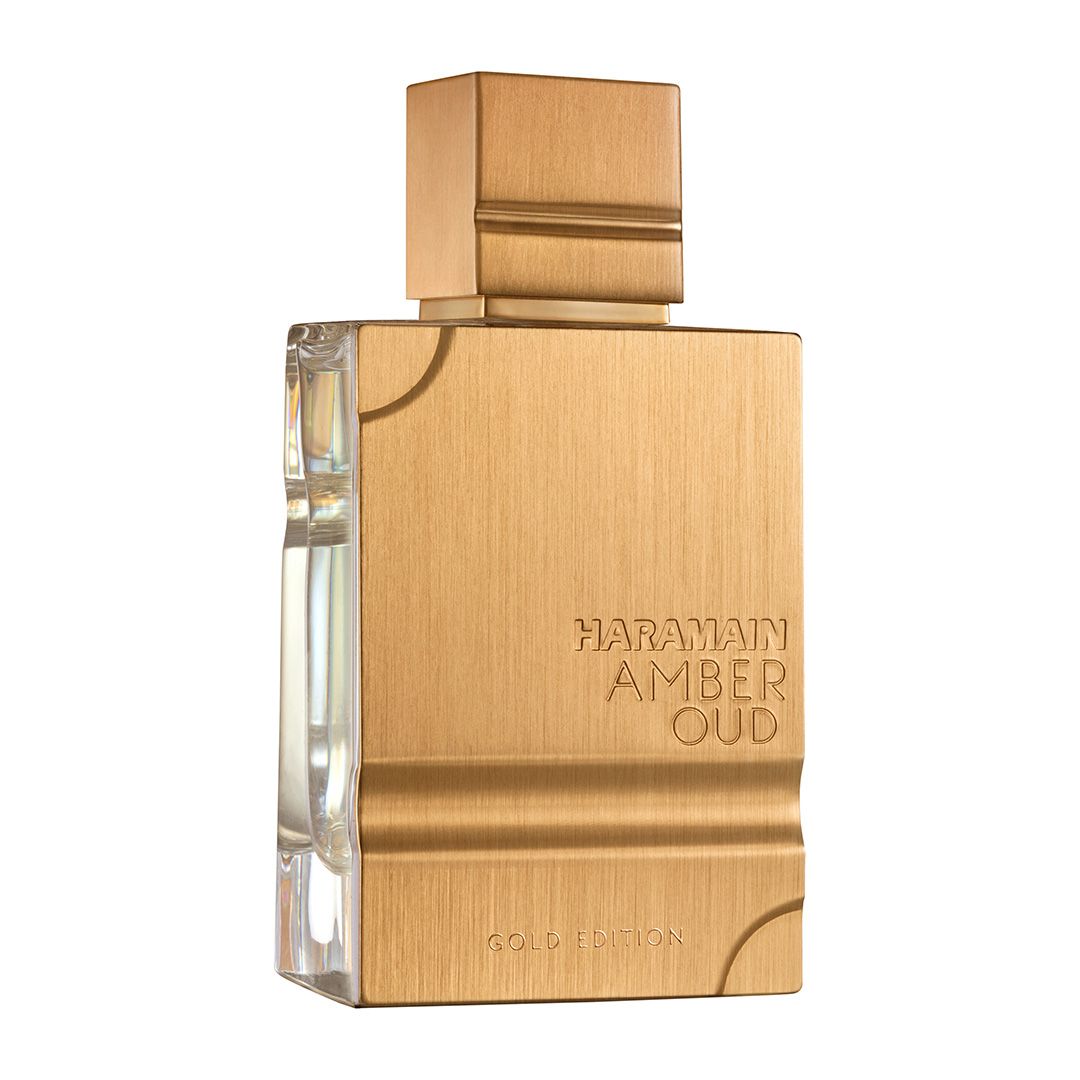 Al Haramain Amber Oud Gold Edition Brown 200ml fragrance image; fruity amber vanilla scent with Bergamot, Green notes and Woody notes; for all genders; suited to autumn and winter.