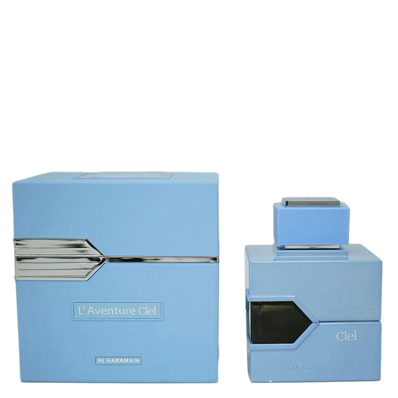 Al Haramain L'Aventure Ciel Eau de Parfum 100ml product image — citrus aromatic fragrance with bergamot; for unisex; suitable for spring, summer
