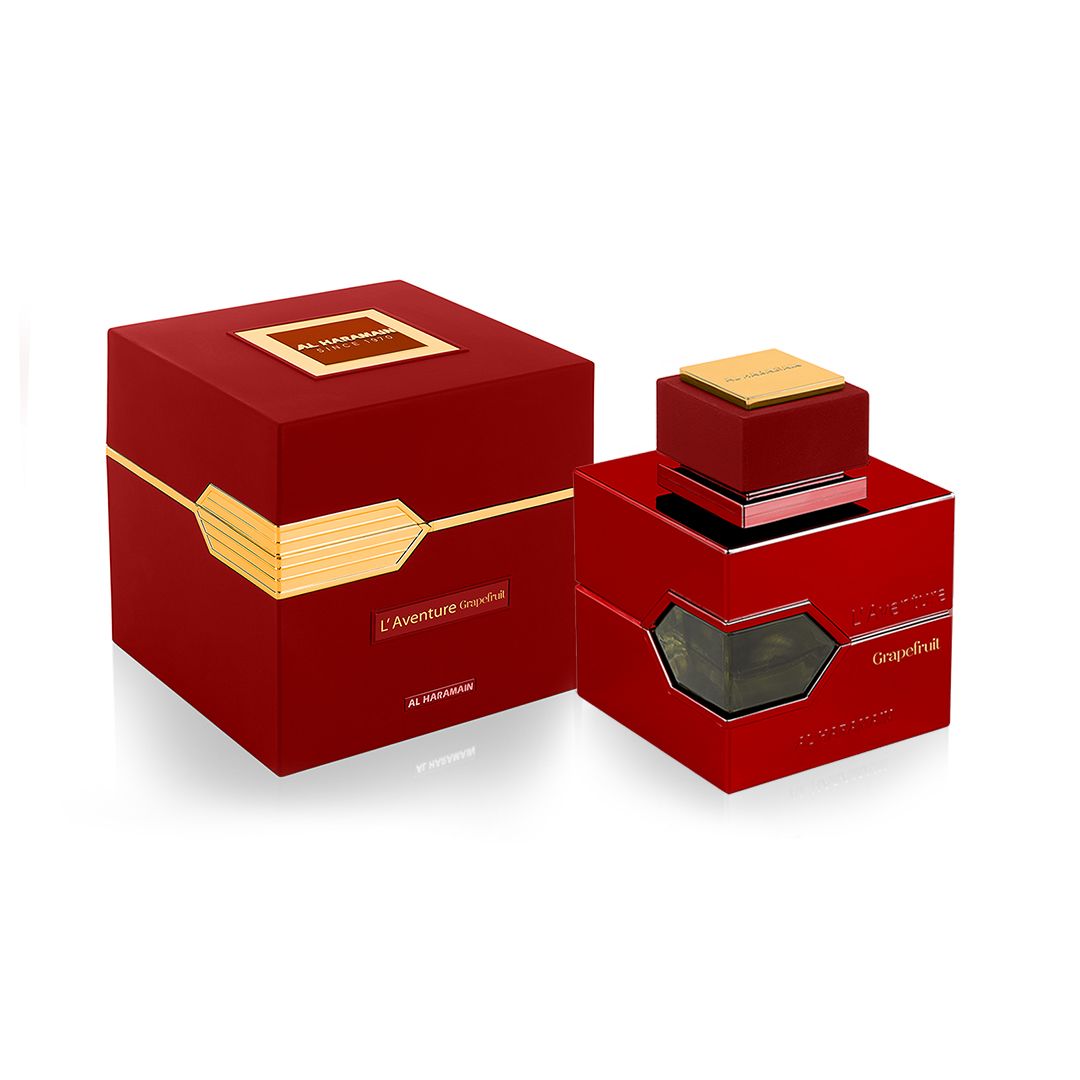 Al Haramain L’Aventure Grapefruit Extrait 100ml – Citrus perfume; crisp, bright, airy and clean.