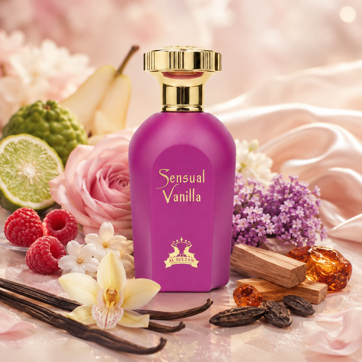 Al Sultan Sensual Vanilla EDP 100ml – Oriental Vanilla perfume; sweet, creamy, cosy and dessert-like.