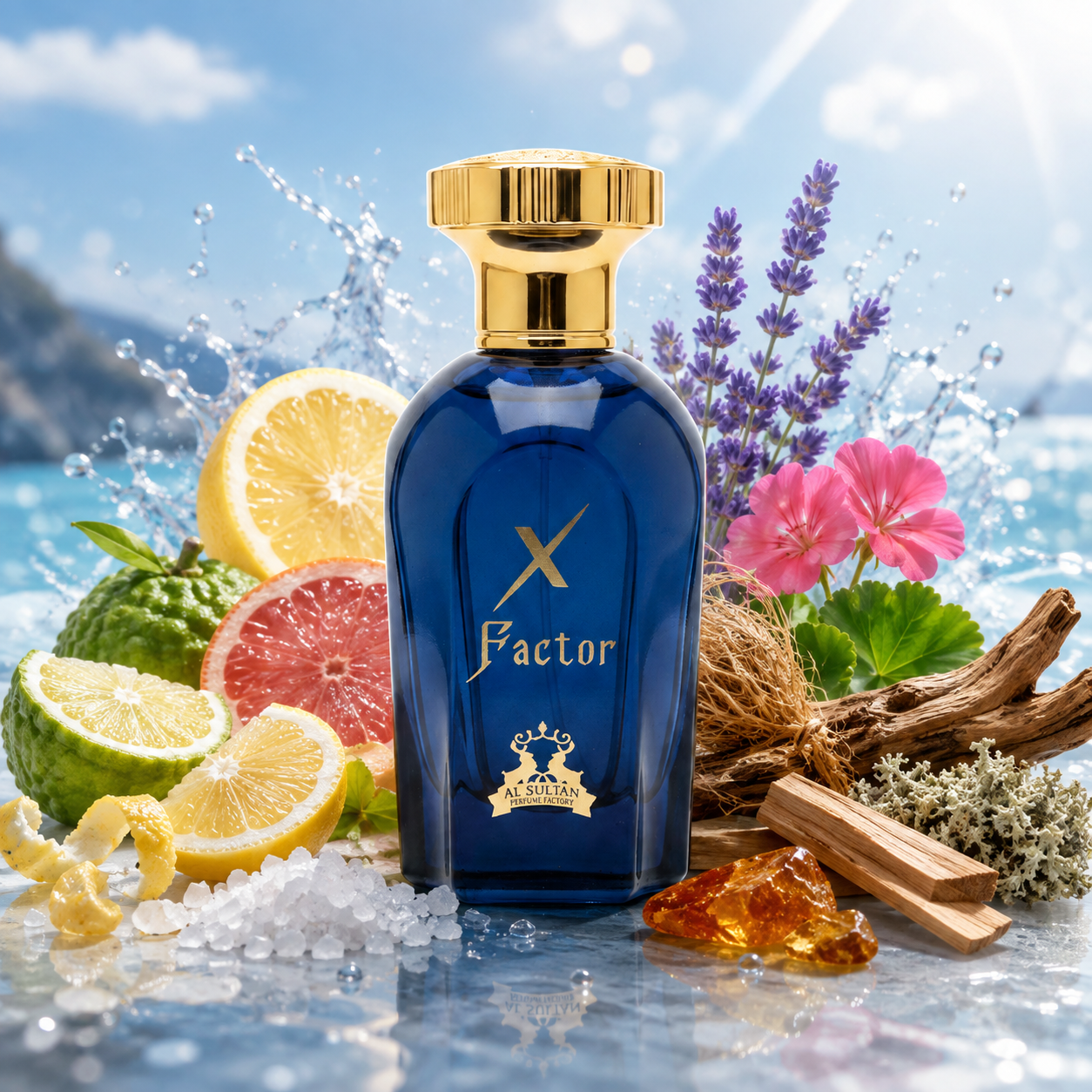 Al Sultan X Factor EDP 100ml – Fresh perfume; crisp, bright, airy and clean.