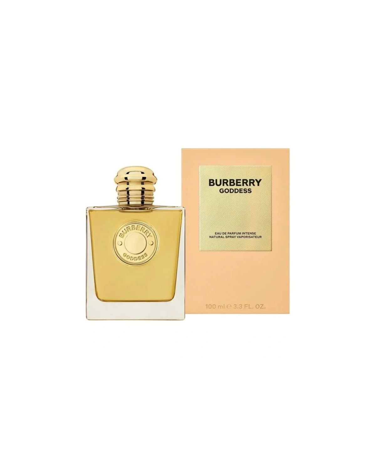 Burberry Goddess Eau De Parfum Intense 100ml fragrance image; amber vanilla woody scent with Trio of vanilla extracts and Smoky vanilla wood; for women; suited to autumn and winter.