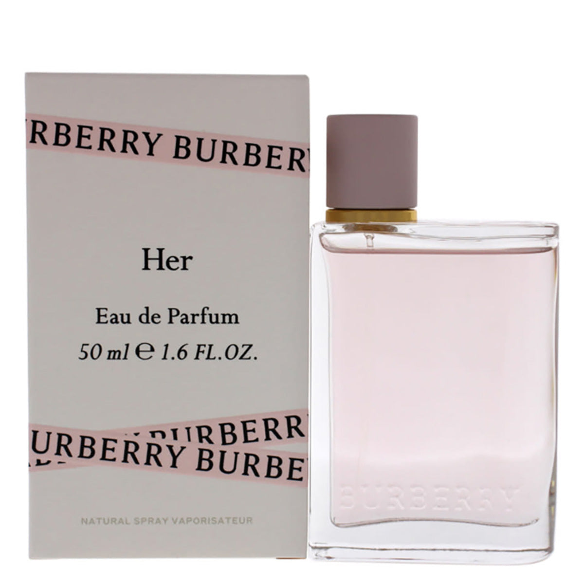 Burberry Her Eau de Parfum 50ml product image — fruity floral fragrance with strawberry; for women; suitable for spring, summer