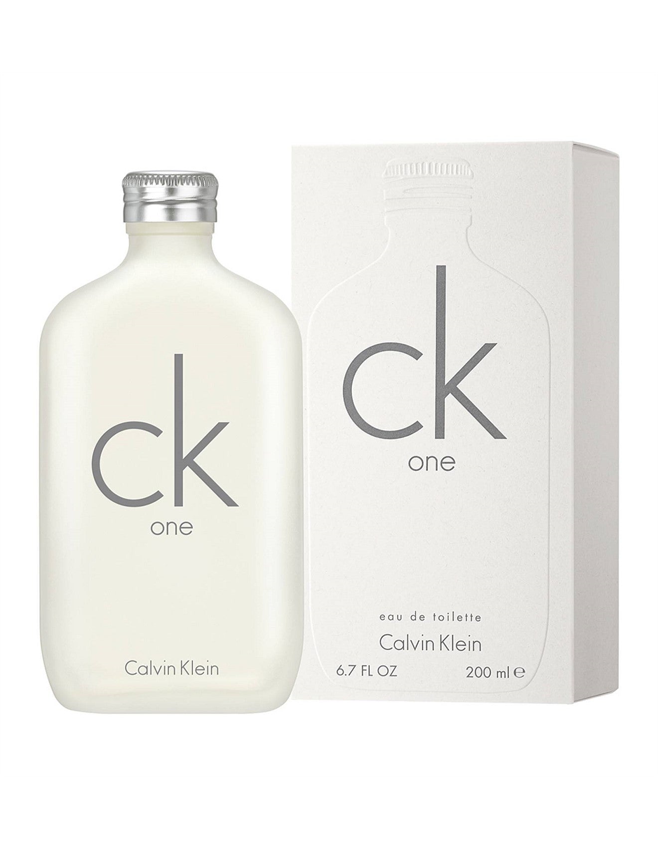Calvin Klein CK One EDT 200ml – Citrus Aromatic perfume; crisp, bright, airy and clean.