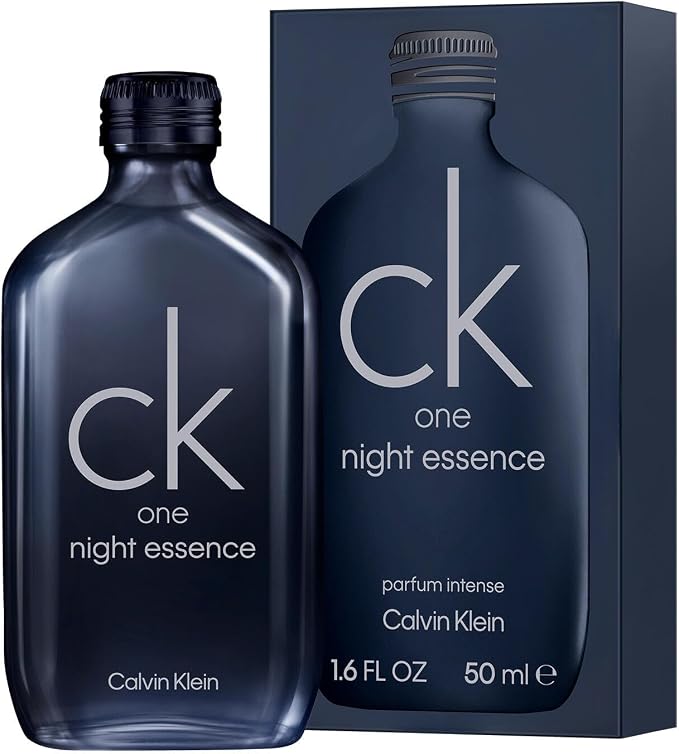 Calvin Klein CK One Night Essence Parfum Intense 50ml product image — aromatic woody fragrance with iris; for unisex; suitable for autumn, winter