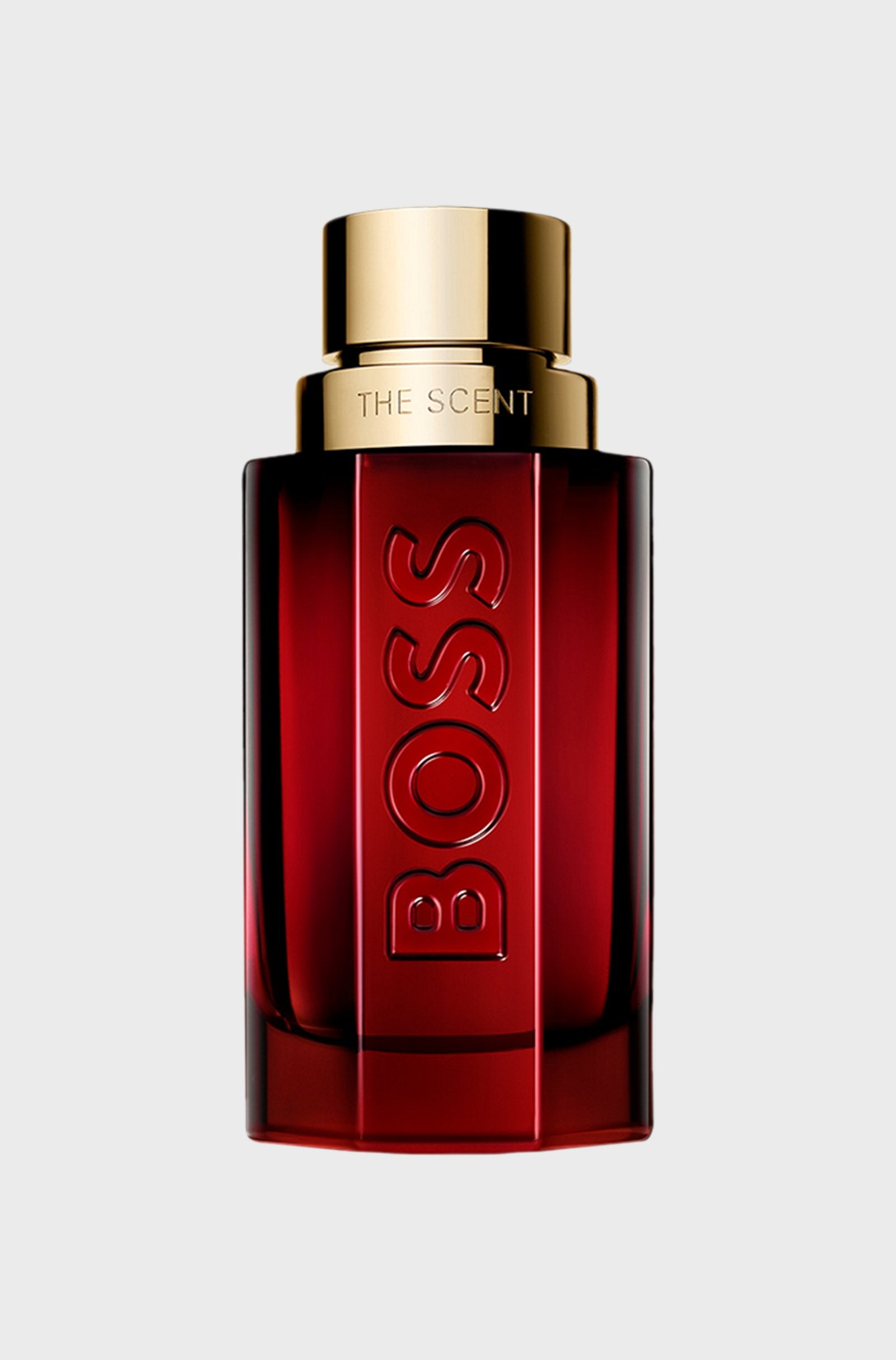Hugo Boss The Scent Elixir Eau de Parfum 50ml fragrance image; spicy woody amber scent with Hot Pimento and Caledonian Sandalwood; for men; suited to autumn.