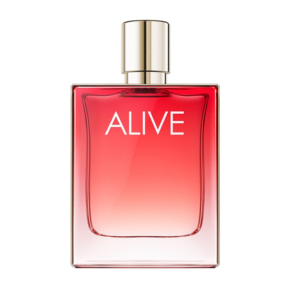 Hugo Boss Alive Intense Eau De Parfum 80ml fragrance image; fruity amber woody scent with Vetiver and Benzoin; for women; suited to autumn and winter.