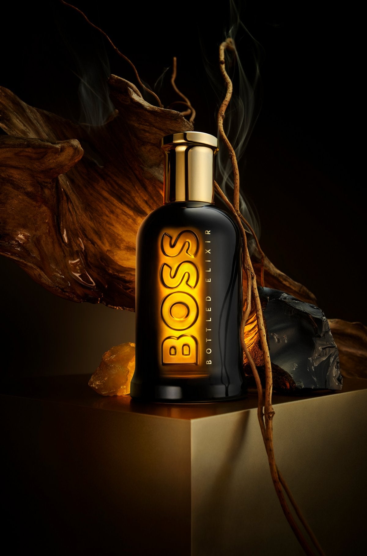 Hugo Boss Bottled Triumph Elixir 100ml – Woody Green perfume; warm, rich, grounded and characterful.