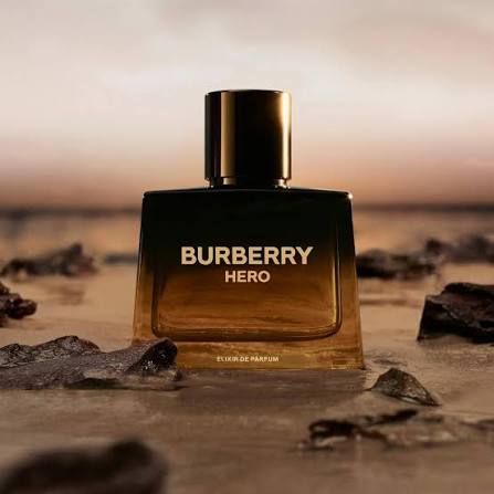 Burberry Hero Elixir de Parfum 60ml fragrance image; woody amber scent with Cedarwood, Leather; for men; suited to autumn and winter.