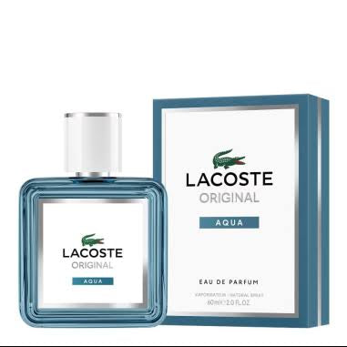 Lacoste Original Aqua Eau de Parfum 60ml product image — marine aromatic fragrance with lavender; for men; suitable for spring, summer