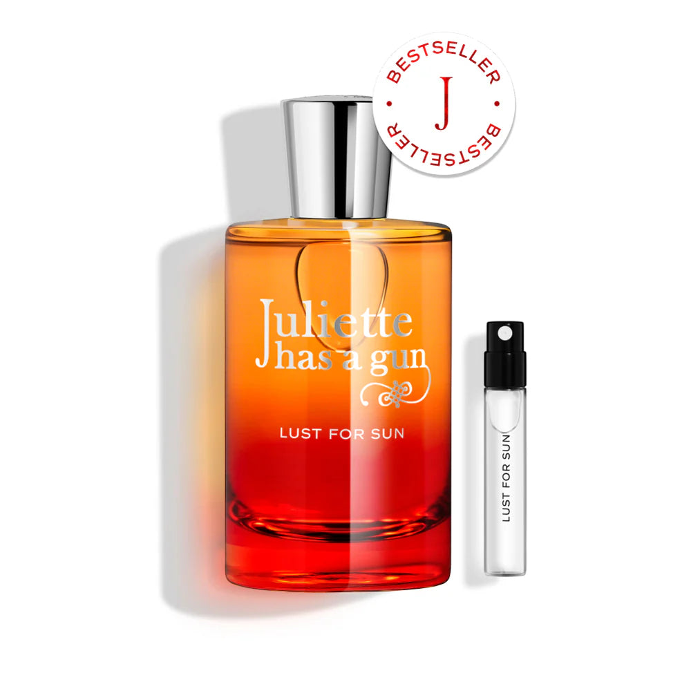 Juliette Has A Gun Lust For Sun EDP 100ml – Solar Floral Gourmand perfume; sweet, creamy, cosy and dessert-like.