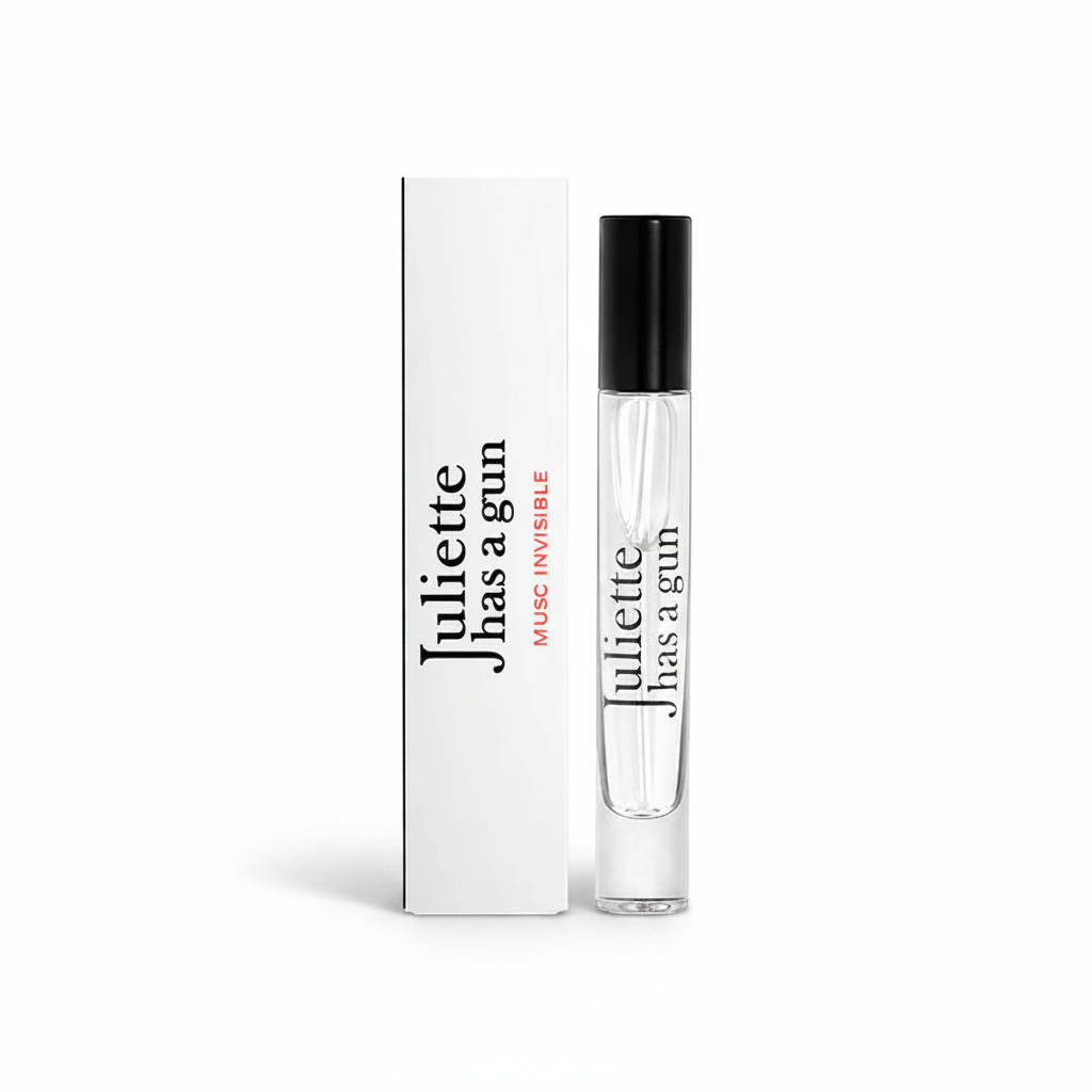 Juliette Has A Gun Musc Invisible EDP 7.5ml – Powdery Musk perfume; soft, clean, skin-like and musky.