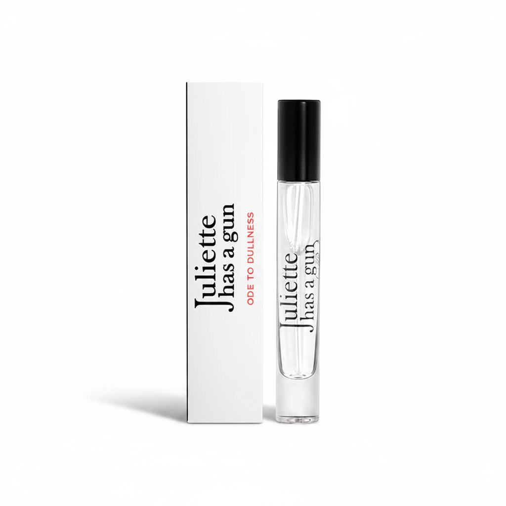 Juliette Has A Gun Ode To Dullness EDP 7.5ml – Floral Musky Woody perfume; warm, rich, grounded and characterful.