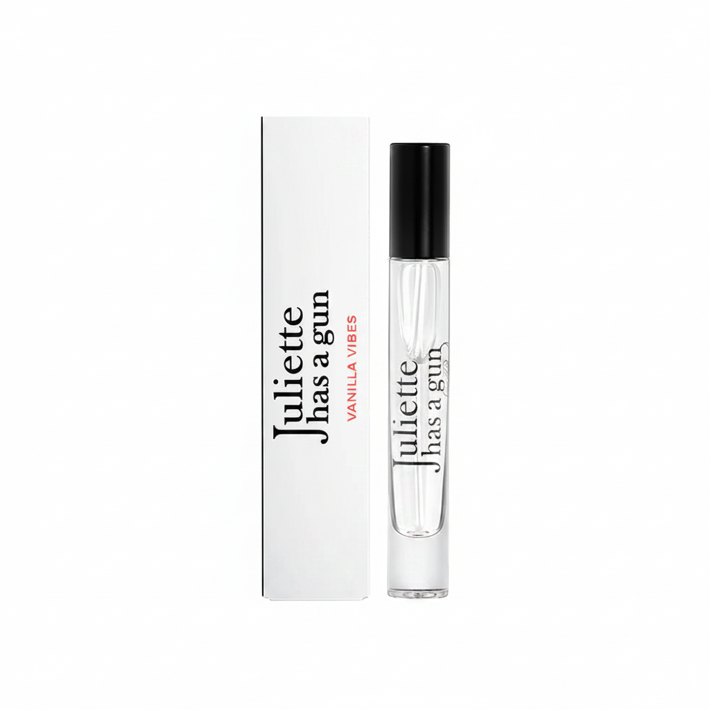 Juliette Has A Gun Vanilla Vibes EDP 7.5ml – Ambery Fresh Gourmand perfume; sweet, creamy, cosy and dessert-like.