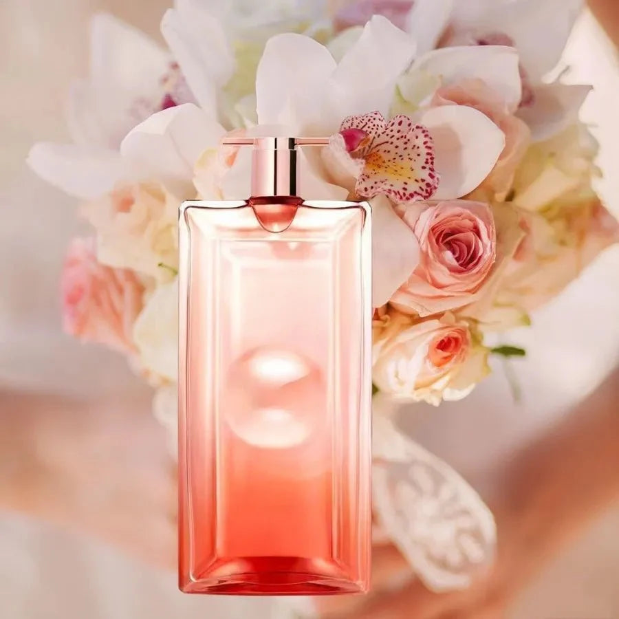 Lancome Idole Now EDP 50ml fragrance image; rose vanilla floral scent with Orchid and Vanilla; for women; suited to autumn and winter.