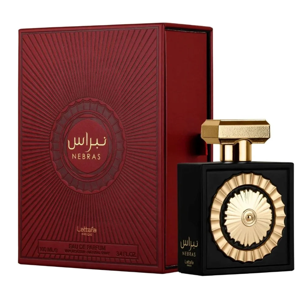 Lattafa Pride Nebras EDP 100ml – Sweet gourmand amber-vanilla profile perfume; sweet, creamy, cosy and dessert-like.