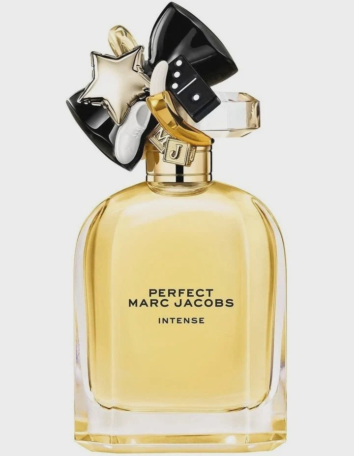Marc Jacobs Perfect Intense Eau De Parfum 100ml fragrance image; floral nutty woody scent with Roasted almonds and Sandalwood; for women; suited to spring and autumn.
