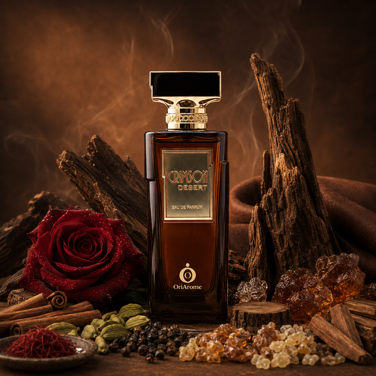 OriArome Crimson Desert EDP 100ml – Oud perfume; warm, rich, grounded and characterful.