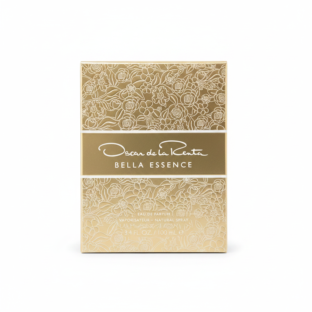 Oscar de la Renta Bella Essence EDP 100ml – Amber Floral perfume; fruity, sweet, floral, musky and softly ambery.