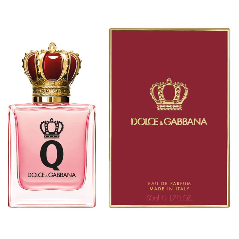 Q by Dolce & Gabbana Eau de Parfum 50ml fragrance image; citrus cherry woody scent with Sicilian Lemon, Blood Orange and Musk; for women; suited to spring and summer.